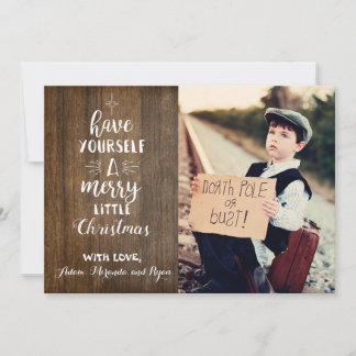 Robuuste kerstkaart met foto