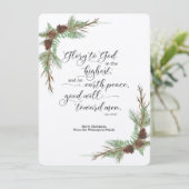 Robuuste kerstKaart met KJV Bijbelversie (Staand voorkant)