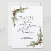 Robuuste kerstKaart met KJV Bijbelversie (Voorkant)