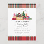 Robuuste kerstkerstFeestdagen voor favoriete dinge Uitnodiging Briefkaart (Voorkant)