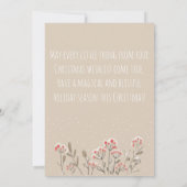 Robuuste kerstmis Mitten Snow Kitten Modern Drawin (Achterkant)