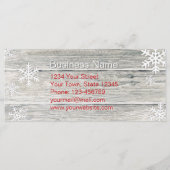 Robuuste kerstsnowflakes - Korting op Kaart (Achterkant)