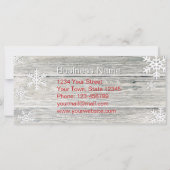 Robuuste kerstsnowflakes - Korting op Kaart (Achterkant)