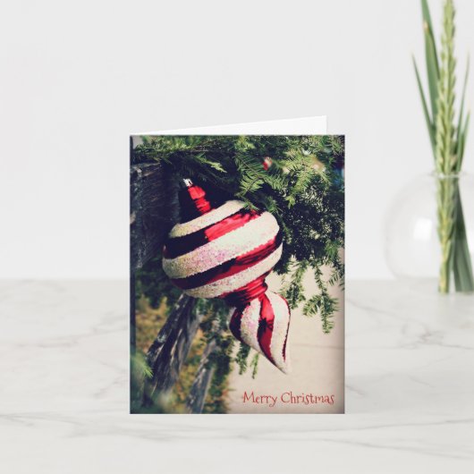 Robuuste kerstversiering en Griekenland op het hek Kaart (Voorkant)