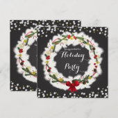 Robuuste kerstwitte pine met grote ademhaling kaart (Voorkant / Achterkant)