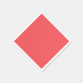 Robuuste kleurloze heldere koraal servet (Hoek)