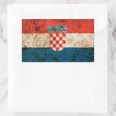 Robuuste Kroatische vlag Rechthoekige Sticker (Tas)