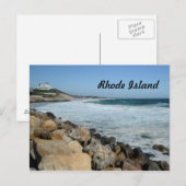 Robuuste kust van Rhode Island Briefkaart (Voorkant / Achterkant)