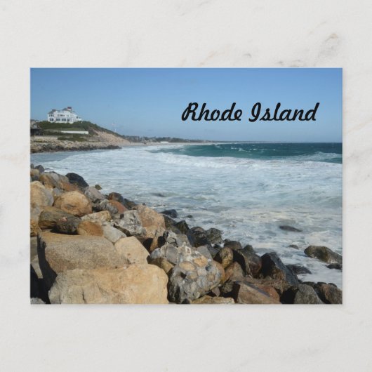 Robuuste kust van Rhode Island Briefkaart (Voorkant)