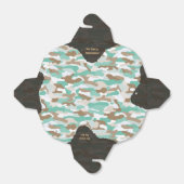 Robuuste kustcamouflage gepersonaliseerd bedankdoosjes (Uitgevouwen)