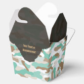 Robuuste kustcamouflage gepersonaliseerd bedankdoosjes (Geopend)