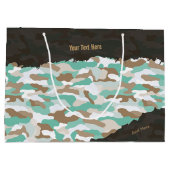 Robuuste kustcamouflage gepersonaliseerd groot cadeauzakje (Achterkant)