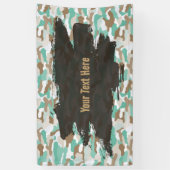 Robuuste kustcamouflage gepersonaliseerd spandoek (Verticaal)
