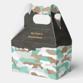 Robuuste kustcamouflage gepersonaliseerde gunstbox bedankdoosjes (Voorkant)