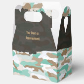Robuuste kustcamouflage gepersonaliseerde gunstbox bedankdoosjes (Open)
