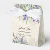Robuuste lavender op maat gepersonaliseerde gunstd bedankdoosjes (Voorkant Zijde)