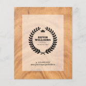 Robuuste lichtbruine achtergrond flyer (Voorkant)