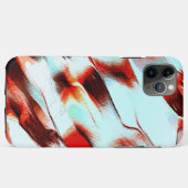Robuuste lichte cyaan en sterk rood Case-Mate iPhone case (Achterkant (horizontaal))