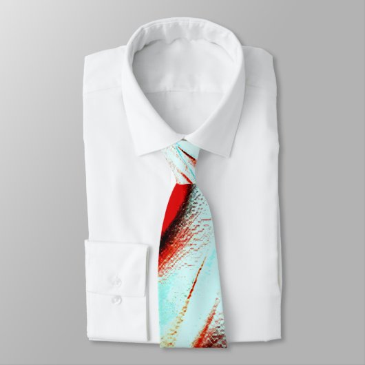 Robuuste lichte cyaan en sterk rood stropdas (Gebonden)