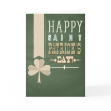 Robuuste lintbanner St Patrick's day card