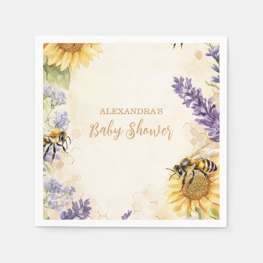 Robuuste mammie om geneutraal Baby shower te zijn Servet (Voorkant)