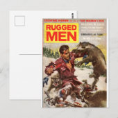 robuuste mannen 1 briefkaart (Voorkant / Achterkant)