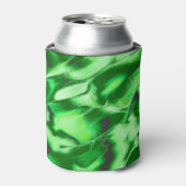 Robuuste metalen groene duinen blikjeskoeler (Blikje Voorkant)