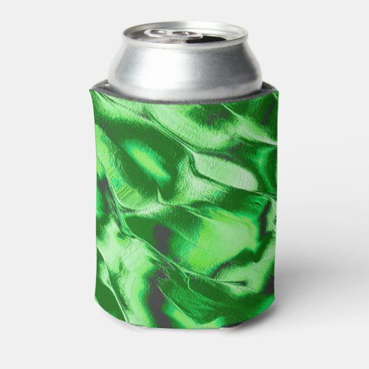 Robuuste metalen groene duinen blikjeskoeler (Blikje Achterkant)