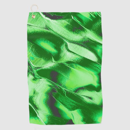 Robuuste metalen groene duinen golfhanddoek (Voorkant)