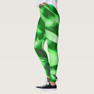 Robuuste metalen groene duinen leggings