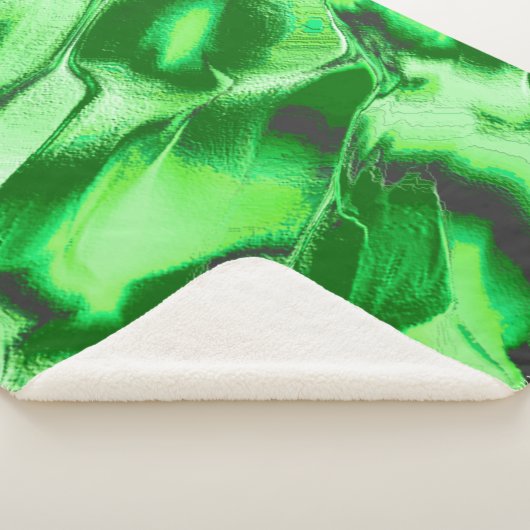 Robuuste metalen groene duinen sherpa deken (3/4)