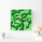 Robuuste metalen groene duinen vierkante klok (Huis)