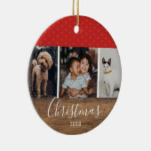 Robuuste moderne grafische multi-foto keramisch ornament (Rechts)