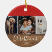 Robuuste moderne grafische multi-foto keramisch ornament (Voorkant)