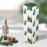 Robuuste moderne kerstbomen wijn<br><div class="desc">Kute,  Moderne,  maar Robuuste kerstfeestdag met een cadeaudoos voor schattige kleine bossen met rotsachtige kerstbomen in een schaduw van bosgroen,  groen en vakantiegroze. Neem contact met ons op via cedarandstring@gmail.com als u hulp nodig hebt bij het ontwerp of de bijbehorende producten.</div>