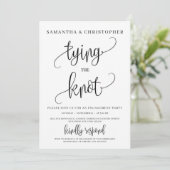 Robuuste moderne typografie die het knoop-verlovin kaart (Staand voorkant)