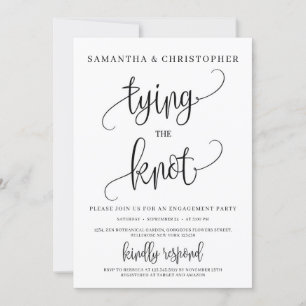 Robuuste moderne typografie die het knoop-verlovin kaart