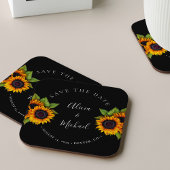 Robuuste moderne zonnebloemen, eenvoudige huwelijk bier onderzetter