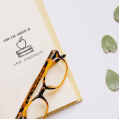 Robuuste, mooie leerlingenappel uit de bibliotheek  zelfinktende stempel