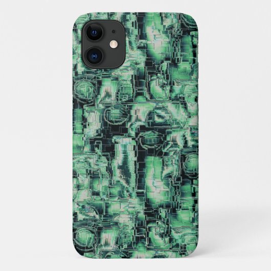 Robuuste mozaïek van abstract afbeelding, met groe Case-Mate iPhone case (Achterkant)