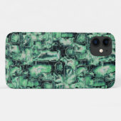 Robuuste mozaïek van abstract afbeelding, met groe Case-Mate iPhone case (Achterkant (horizontaal))