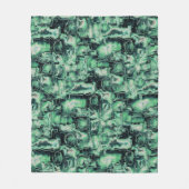 Robuuste mozaïek van abstract afbeelding, met groe fleece deken (Voorkant)