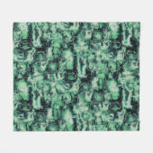 Robuuste mozaïek van abstract afbeelding, met groe fleece deken (Voorkant (Horizontaal))