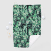 Robuuste mozaïek van abstract afbeelding, met groe golfhanddoek (Insitu)