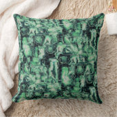 Robuuste mozaïek van abstract afbeelding, met groe kussen (Deken)