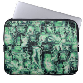 Robuuste mozaïek van abstract afbeelding, met groe laptop sleeve
