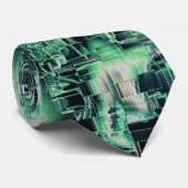 Robuuste mozaïek van abstract afbeelding, met groe stropdas (Opgerold)