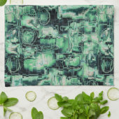 Robuuste mozaïek van abstract afbeelding, met groe theedoek (Gevouwen)