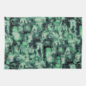 Robuuste mozaïek van abstract afbeelding, met groe theedoek (Horizontaal)