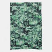 Robuuste mozaïek van abstract afbeelding, met groe theedoek (Verticaal)